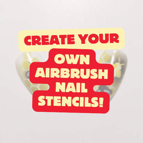 Create Your Own Airbrush Nail Art Stencils & 3 Sheets of Masking Glam Goodies